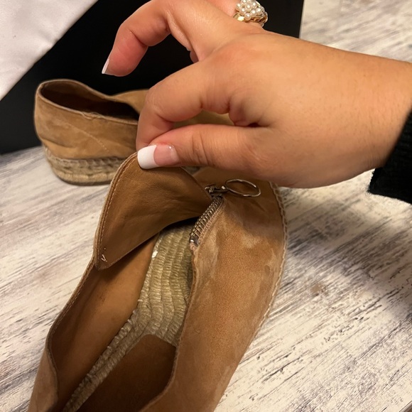 ALEXANDER WANG Devon nubuck zip front espadrille shoes - Picture 8 of 16